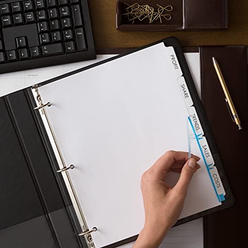 Avery Index Maker Clear Label Dividers, 5-Tab, White, 150 Sets