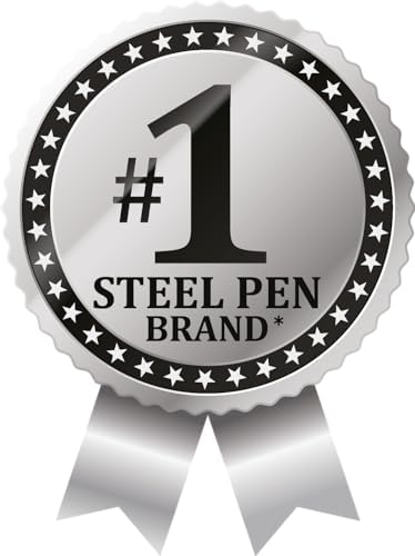 Zebra Pen STEEL F-701 Retractable Ballpoint Pen, Black Ink, 0.8mm, 4-Pack