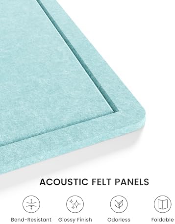 Fluxynara 35" x 17.1" Bulletin Board, Aqua Blue