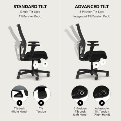 HON Ignition 2.0 ReActiv Ergonomic Office Chair, Lumbar Support, Ocean