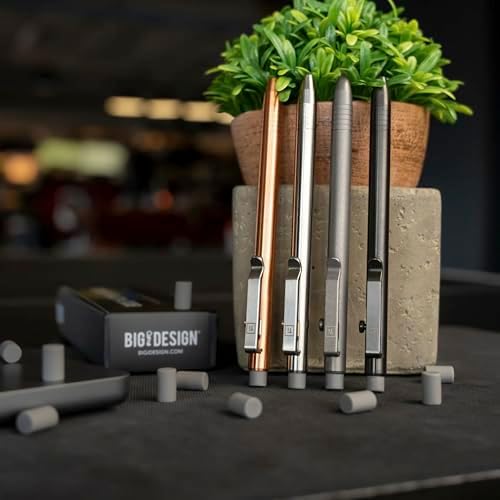 BIG IDEA DESIGN Bolt Action Pencil - BIGiDESIGN (Titanium - Stonewashed)
