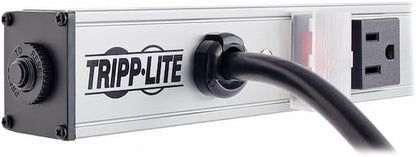 Eaton Tripp Lite PS2408 8-Outlet Long Power Strip for Dorm Room Workbench Shop and Garage, Industrial Heavy Duty Metal Housing, 15ft Long Extension Cord, 12in Length, Mountable/Wall Mount
