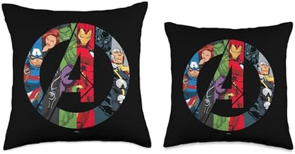 Marvel Avengers A Logo Throw Pillow