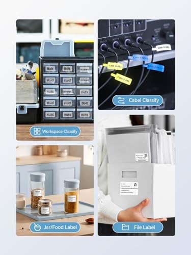NIIMBOT B1 Label Maker Machine with 3 Tapes, 2Inch Thermal Label Printer