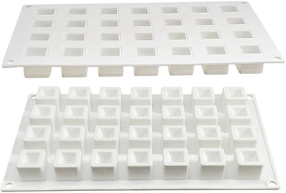 Epoxy Resin DIY Ice Cube Mold - 28 Grid Square Silicone Mold (11.8 x 7 x 1 inch)