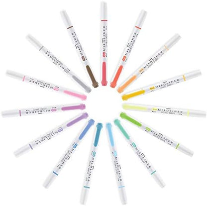Zebra Pen MILDLINER No Bleed Highlighter, Marigold Color, Dual Tip, 12-Pack