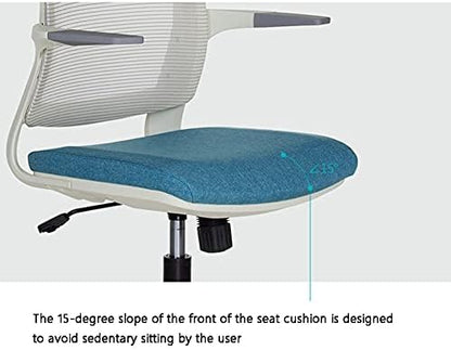 Comfy Chair Office Chair Desk Chair Ergonomic Computer Chair Swivel Chair Computer Chair for Study Room Bedroom Home Office Swivel Chairs (Colour: Blue) (Pink2)