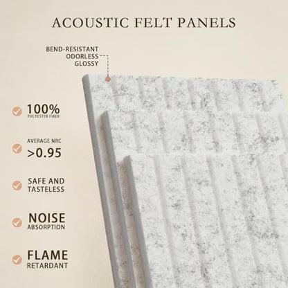 JBER Large Cork Board Alternative 72" x 48" - 24 Pack Self-Adhesive Felt Bulletin Board Tiles, Pin Board Vision Board for Walls, Office & Home Decor(Silver Gray)