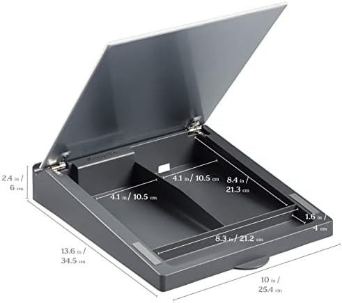 ECR4Kids MessageStor Dry-Erase Glass Board Memo Station, Desk Organizer, Botanical (Pack of 4)