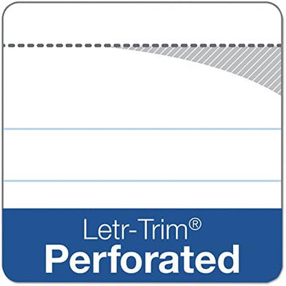 Tops Docket Lined Legal Pads, 8.5 x 11 Notepads, 50 Sheets, 6 Pack, White