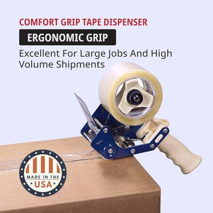 Tape Logic 3" Work Horse Packing Tape Dispenser Gun - Heavy Duty Carton Sealing Tape Dispenser, Industrial & Hand-Held for Home, Office or Warehouse, Supplies for Packing, Shipping, Moving, & Mailing