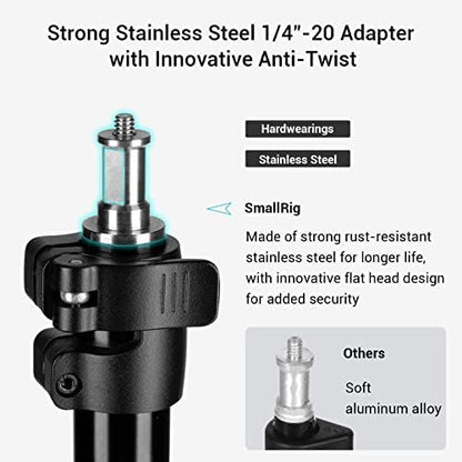 SMALLRIG Photography Light Stand 110"/9.2ft, Air-Cushioned Aluminum Tripod