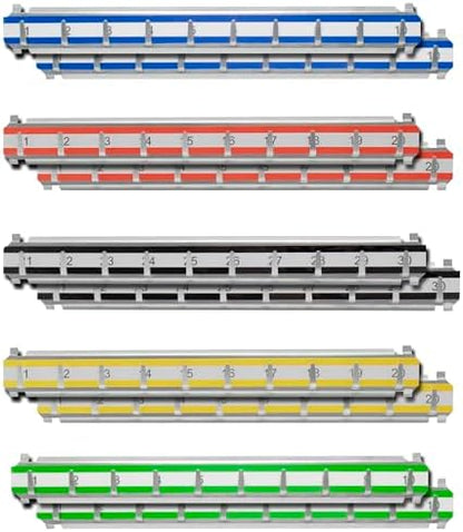 Barska Labeled Key Shelves with 401-500 Numbered Hooks for Key Cabinets