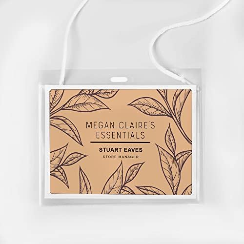 Avery Customizable Name Badges, 3" x 4", Laser/Inkjet Printable Inserts, 100 Name Tag Holders with Cords (74459)
