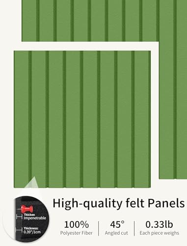 48" x 24" Cork Board Alternative, 8 Pack Felt Bulletin Board Tiles with 30 Adhesive Tabs Wall Push Pin Board for Office Classroom Bedroom Decor