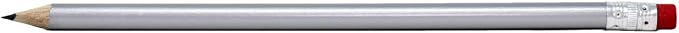 Pencil Guy Round Silver Blank Sharpened Pencils 1000 per box