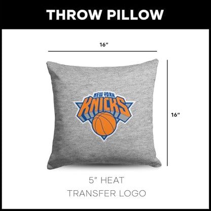 Northwest NBA New York Knicks, Primary, Sweatshirt Pillow, 16 Inches