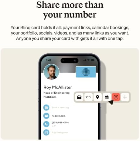 Blinq NFC Digital Business Card - Wristband - Tap to Share (Red)
