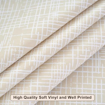 LIBERECOO Heavy Duty Vinyl Tablecloth with Flannel Backing Waterproof Oil-Proof Plastic Table Cloth Stain-Resistant Wipeable Rectangle or Square Table Cover for Indoor and Outdoor 54 x 54 Inch