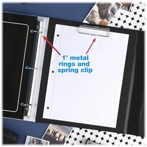Mead Trapper Keeper Binder, Retro Design, 1 Inch Binder with Folders and Pockets, Holds 8-1/2" x 11" Paper, Shapes (260038CQ1-ECM)