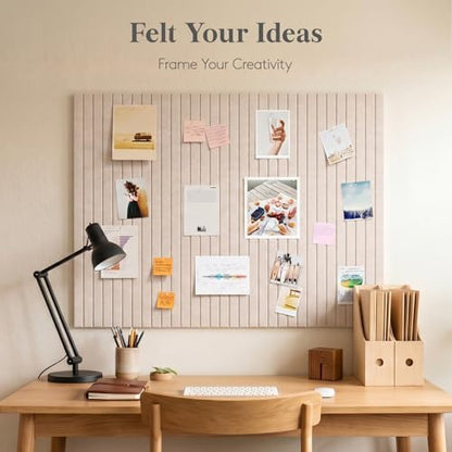 Lifewit Large Felt Bulletin Board with Self-Adhesive 36" x 24"- 6 Pack