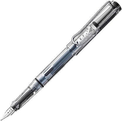 LAMY safari vista - Fountain Pen with ergonomic grip & polished steel nib in size F - ideal for any Writing & Calligraphy - including LAMY T 10 blue cartridge - Right-Handed