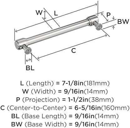 Amerock 6-5/16" Faircrest Polished Chrome Drawer Pull