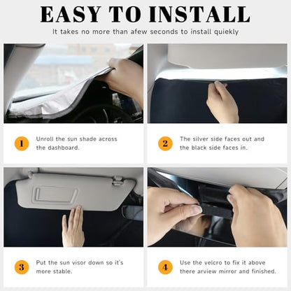 Car Windshield Sun Shade for Chevy 2010-2017 Equinox Accessories (OEM Design) Reflective Foldable Heat Insulation Sunshade for Ultimate Protection - size: for Chevy 2010-2017 Equinox