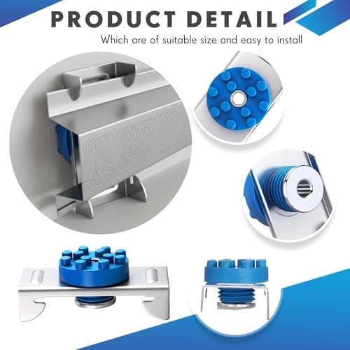 80 Pack Soundproofing Sound Isolation Clips Resilient Channel Mounting Clip Reduces Noise from Noisy Neighbors for Apartment Recording Studio Sound Proofing for Walls and Ceilings (Blue)