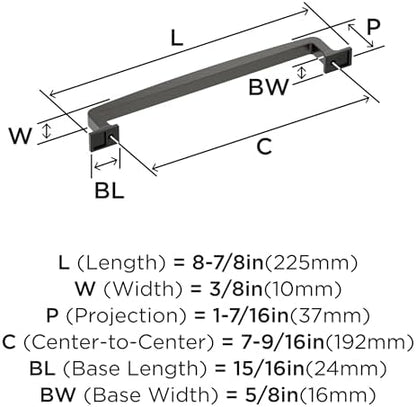 Amerock 7-9/16" Westerly Black Bronze Drawer Pull
