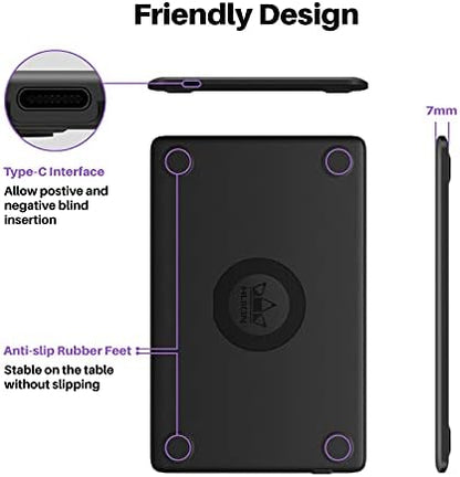 HUION Drawing Tablet H420X Graphics Tablet with 8192 Level Pen Pressure