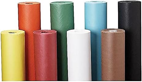 Pacon Rainbow Lightweight Duo-Finish Kraft Paper Roll, 3-Feet by 1000-Feet, Scarlet (63030)