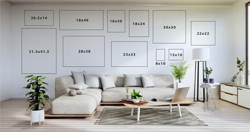 Kate and Laurel Sylvie Blank Framed Canvas Wall Art, 16x20 Brown, Modern Empty Canvas for Paint-Your-Own Art, Ready to Paint Premium Canvas Already Framed