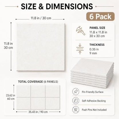 Felt Bulletin Board Tiles, Large Cork Board Alternative,24 x 36 in