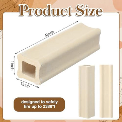 Nuanchu 8 Pack Kiln Post High Alumina Kiln Posts, 4 x 1 Inch