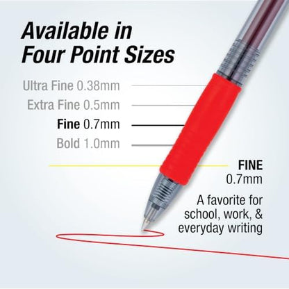 PILOT G2 Premium Gel Roller Pens, 1 mm, Pack of 144, Black, Blue, Red