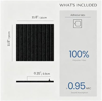 Large Felt Bulletin Board 72"x 36"-18 Felt Tiles Cork Board Wall Panels Home Office Wall Fabric Pin Board for Classroom/Kids Art Display/Photo Picture Wall/Acoustic,Self-Adhesive,Black
