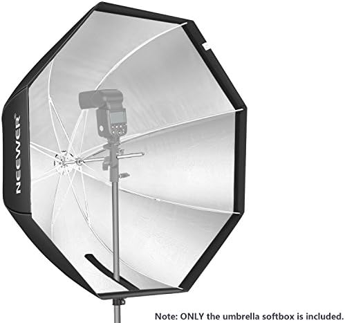 Neewer 47''/ 120cm Octagonal Softbox Umbrella with Carrying Bag for Portrait or Product Photography, Suitable for Canon Nikon Sony Speedlite, Studio Flash (Black)