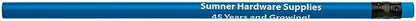 Pencil Guy Promotional Personalized Imprinted Blue Neon Round Pencils