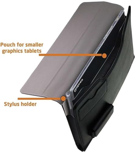 Leather Graphics Tablet Folio Case - Compatible with Richgv 13.5 Inch Colorful LCD Writing Tablet