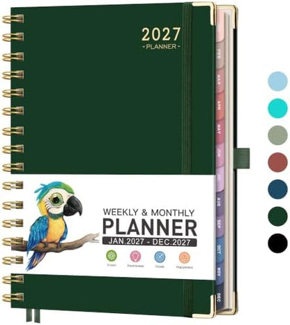 RETTACY 2027 Planner, Weekly and Monthly, A5 Size (5.7" x 8.3")