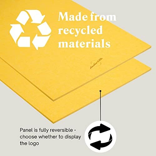 Acoustic Panels, 2 Pack, Large, 46" x 23", Pure White