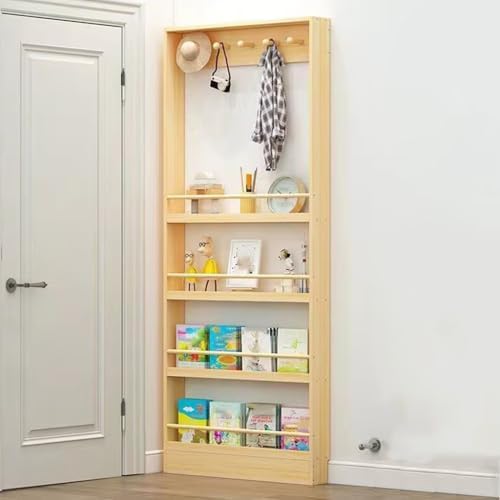 Narrow Behind Door Sto Shelf, 3-4 Tier Book nizer, Space-Saving Wall Shelf for Bedroom, Living Room, Home & Office, Easy Access Sto Solut