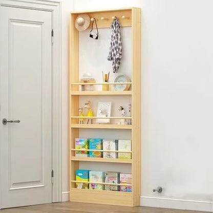 Narrow Behind Door Sto Shelf, 3-4 Tier Book nizer, Space-Saving Wall Shelf for Bedroom, Living Room, Home & Office, Easy Access Sto Solut