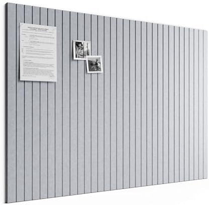 Bumusty 48"x 36" Large Felt Bulletin Board Tiles, Soft Gray