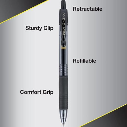 PILOT Pen G2 Assorted Premium Gel Ink Pens, 0.7mm, 20 Count Pens