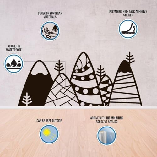 Elegant Workspace Decal: Office Wall Stickers for Aesthetic Enhancement 39 x 39