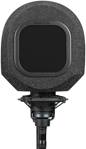 Soundbox Vocal Recording Isolation Booth | Portable Microphone Shield, Pop Filter for Studio-Quality Sound for Singing, Podcasting, Acoustic High-Density Foam Ball, Mic Soundproof Box (Classic Black)