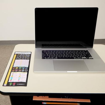Really Good Stuff Vertical Chalkboard-Style Desktop Helpers, Vinyl