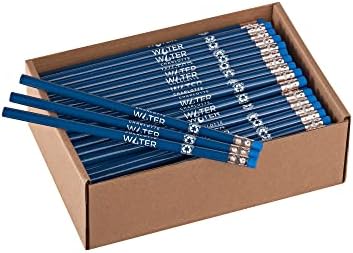 Pencil Guy Promotional Personalized Pencils, Blue, 144 to a Box